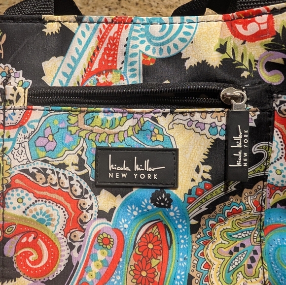 Nicole Miller Paisley Lunchbag and Snake Print Crossbody Bag Bundle - Picture 7 of 10